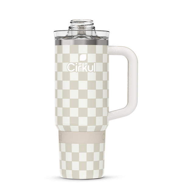 Limited Edition: 30oz. Taupe Tartan Travel StrawSip™ Tumbler RQA