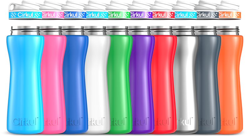 Custom 22oz. Stainless Steel Bottle & Comfort Grip Lid RHE