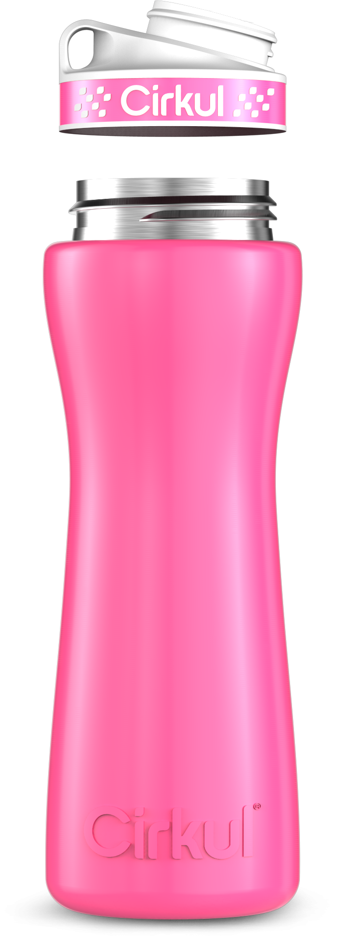 Custom 22oz. Stainless Steel Bottle & Comfort Grip Lid RHE
