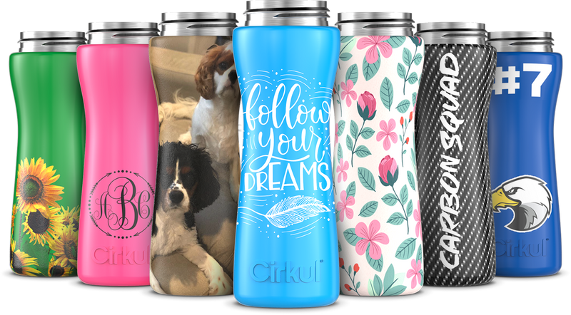 Custom 22oz. Stainless Steel Bottle & Comfort Grip Lid RHE